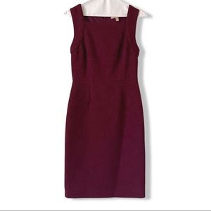 EUC J Crew Sheath Dress with animal print Sz 0